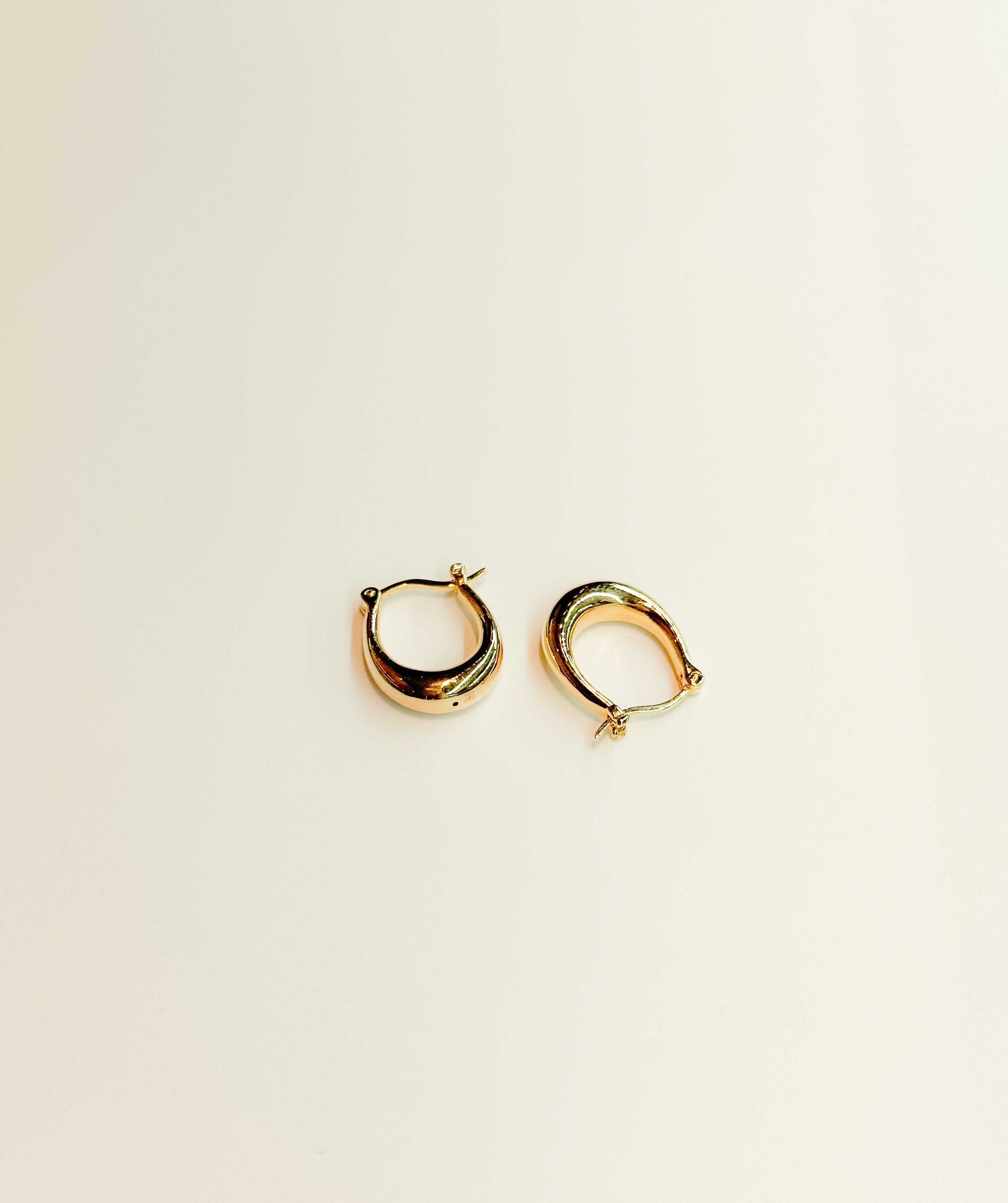 JWS Gold Hinged Hoops