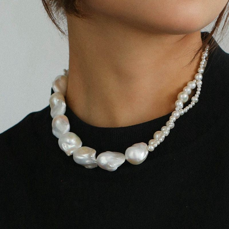 Baroque Woven Pearl Necklace