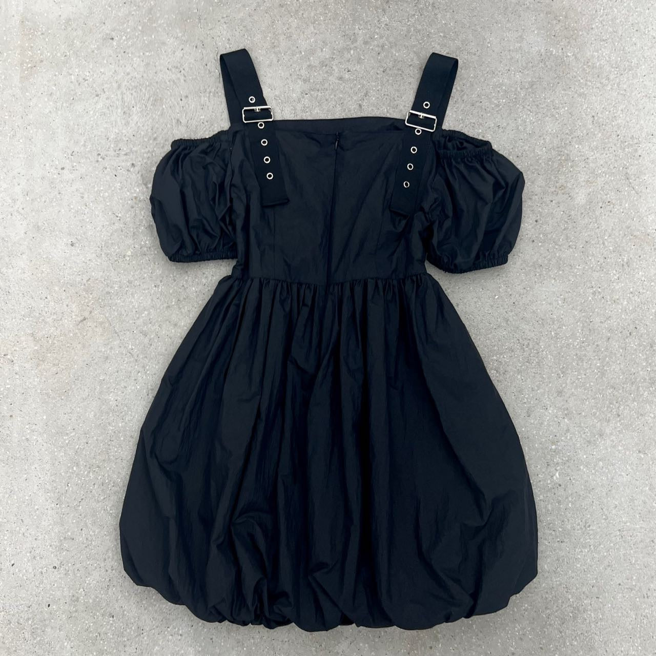 Kika Buckled Balloon Mini-Dress