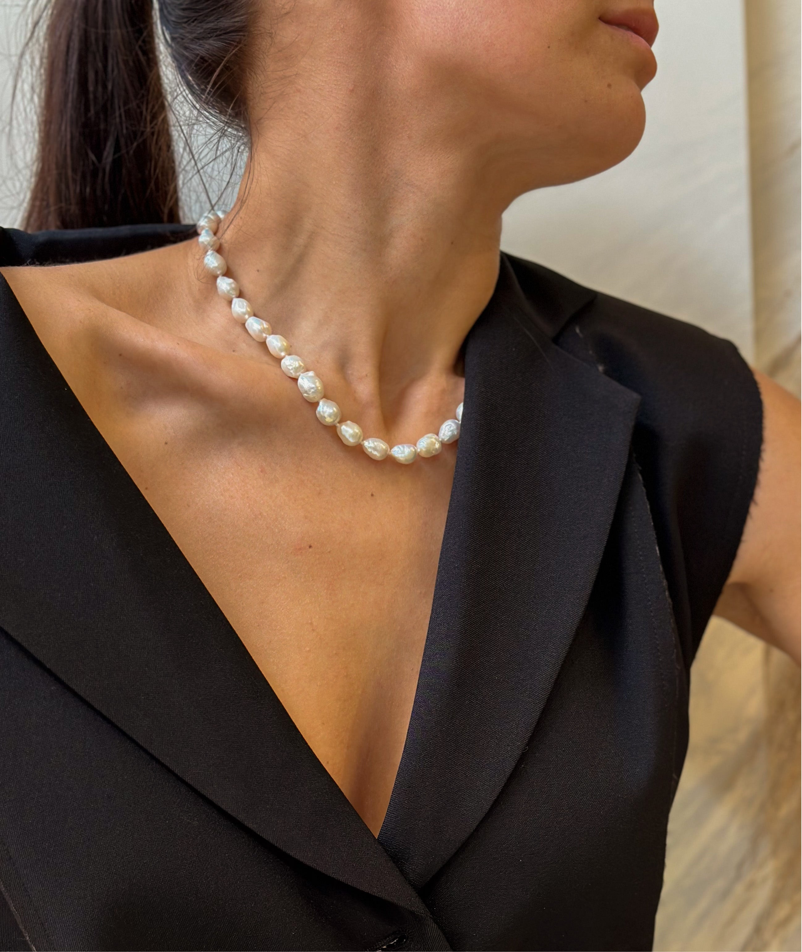 Kaylee Semi Baroque Pearl Necklace