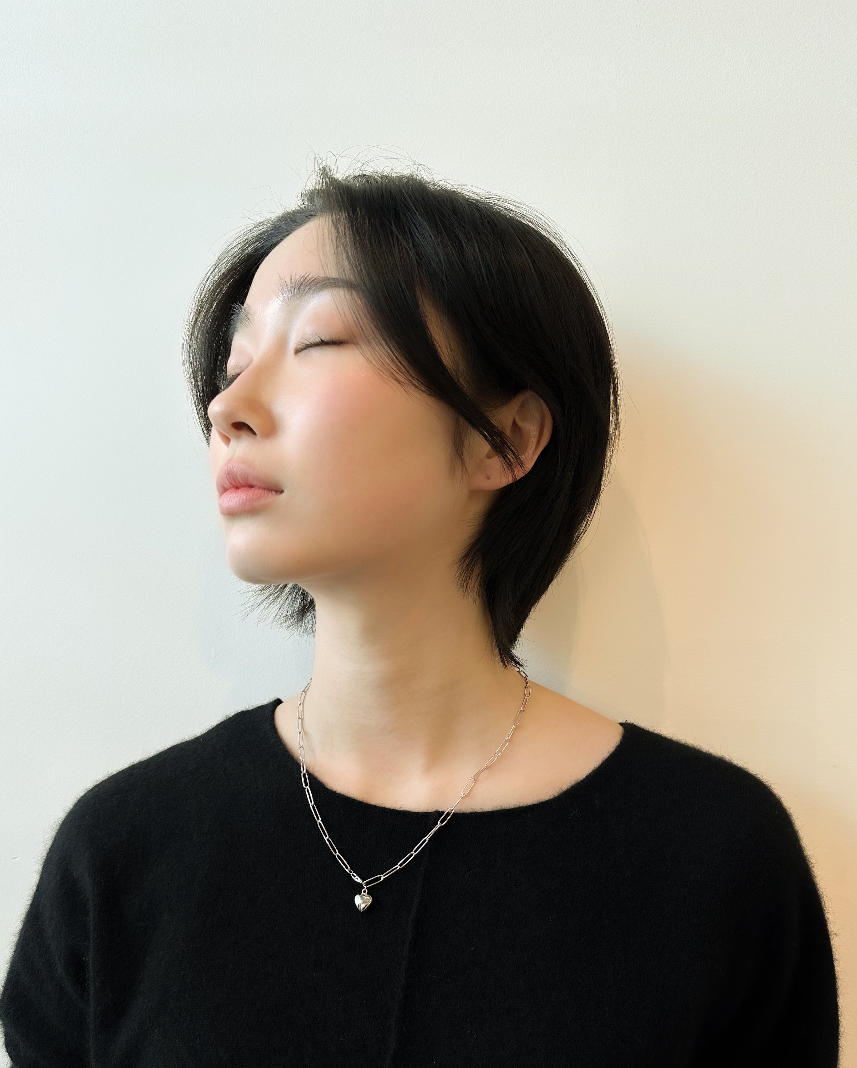 Paperclip Heart Chain Necklace