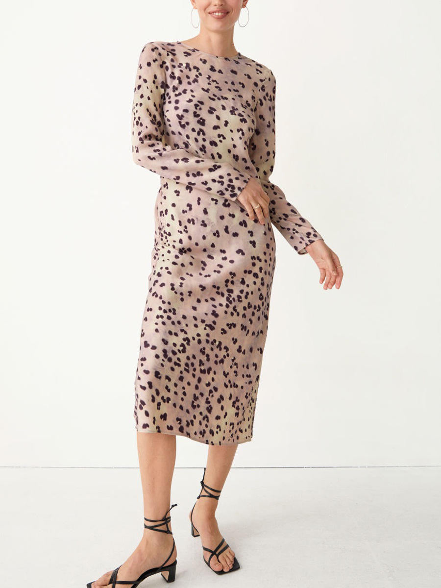 Frago Cut Off Back Bias Dress