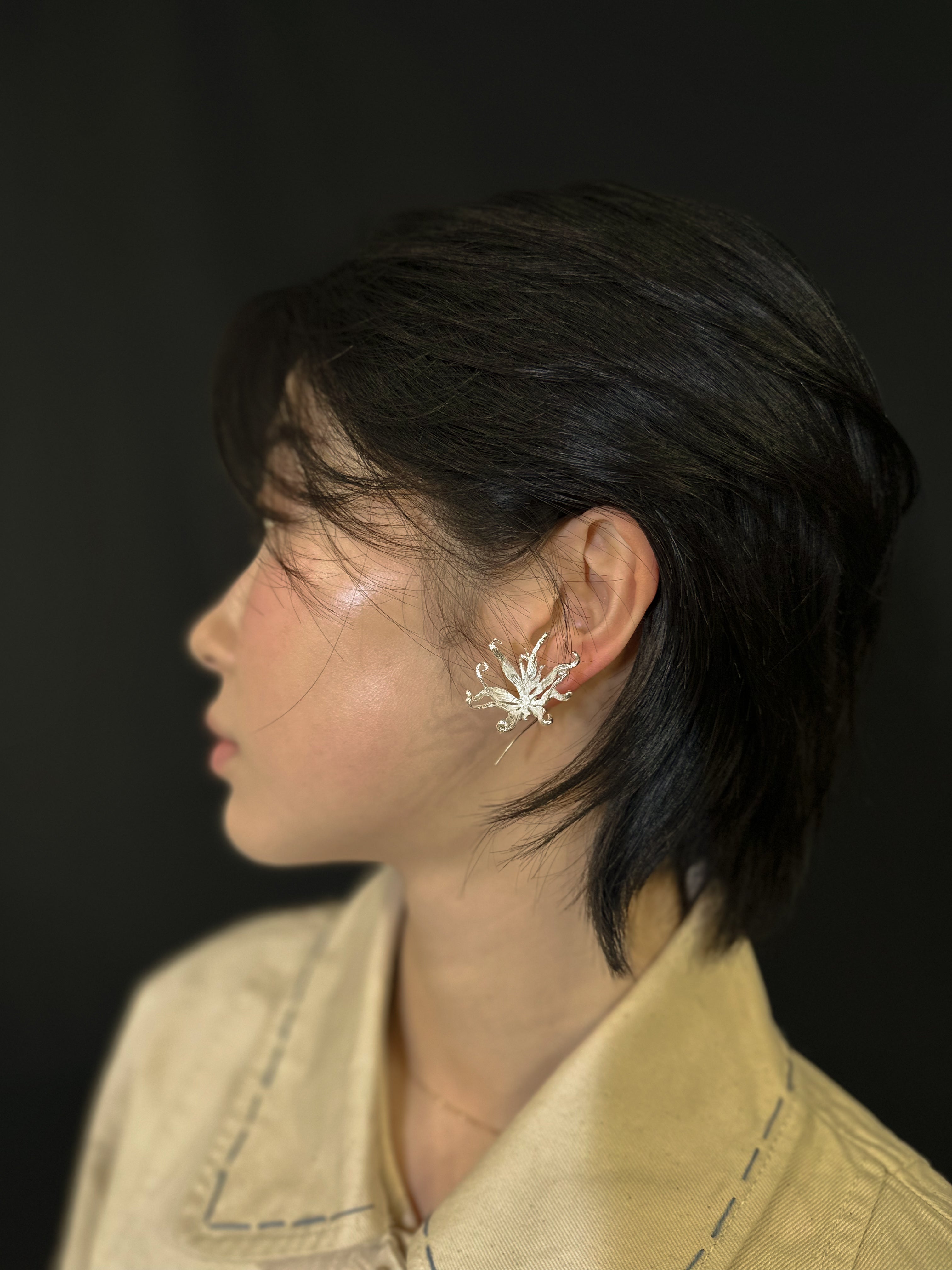 Sterling Silver Ylang-ylang Earring