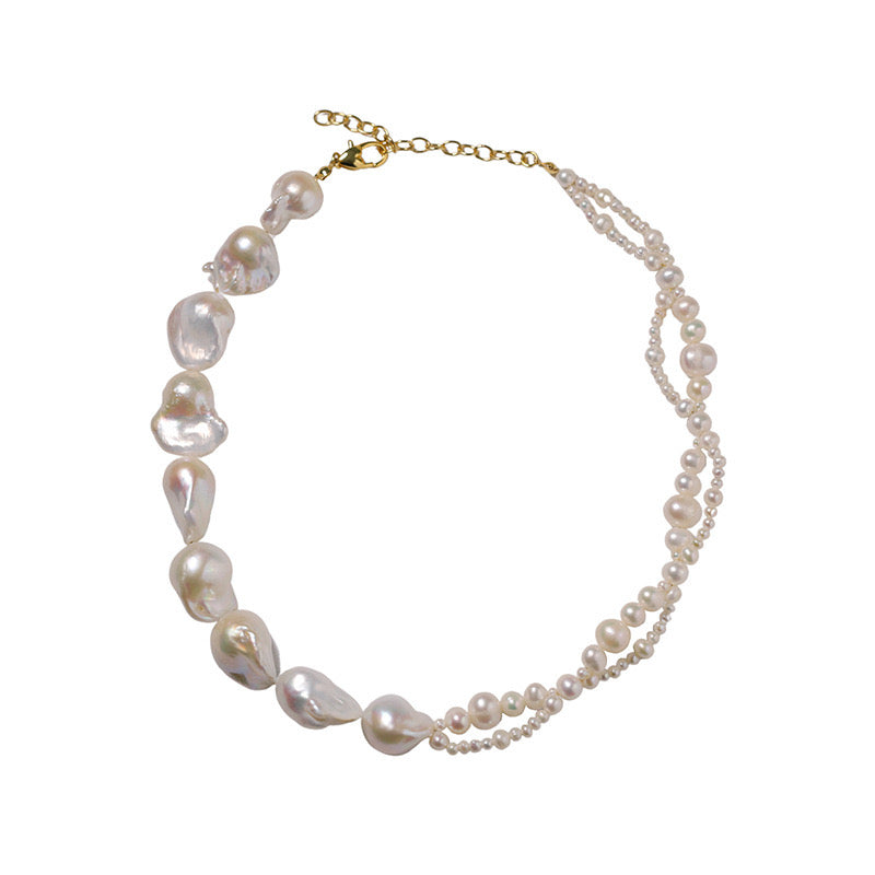 Baroque Woven Pearl Necklace