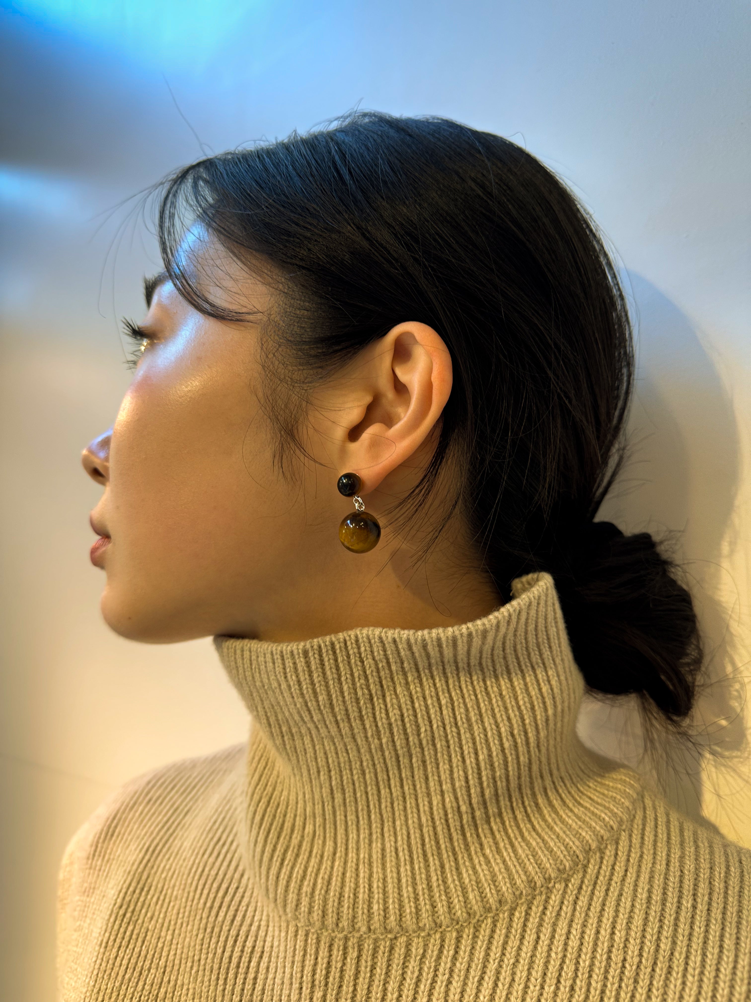 Tiger Eye Dangle Earring
