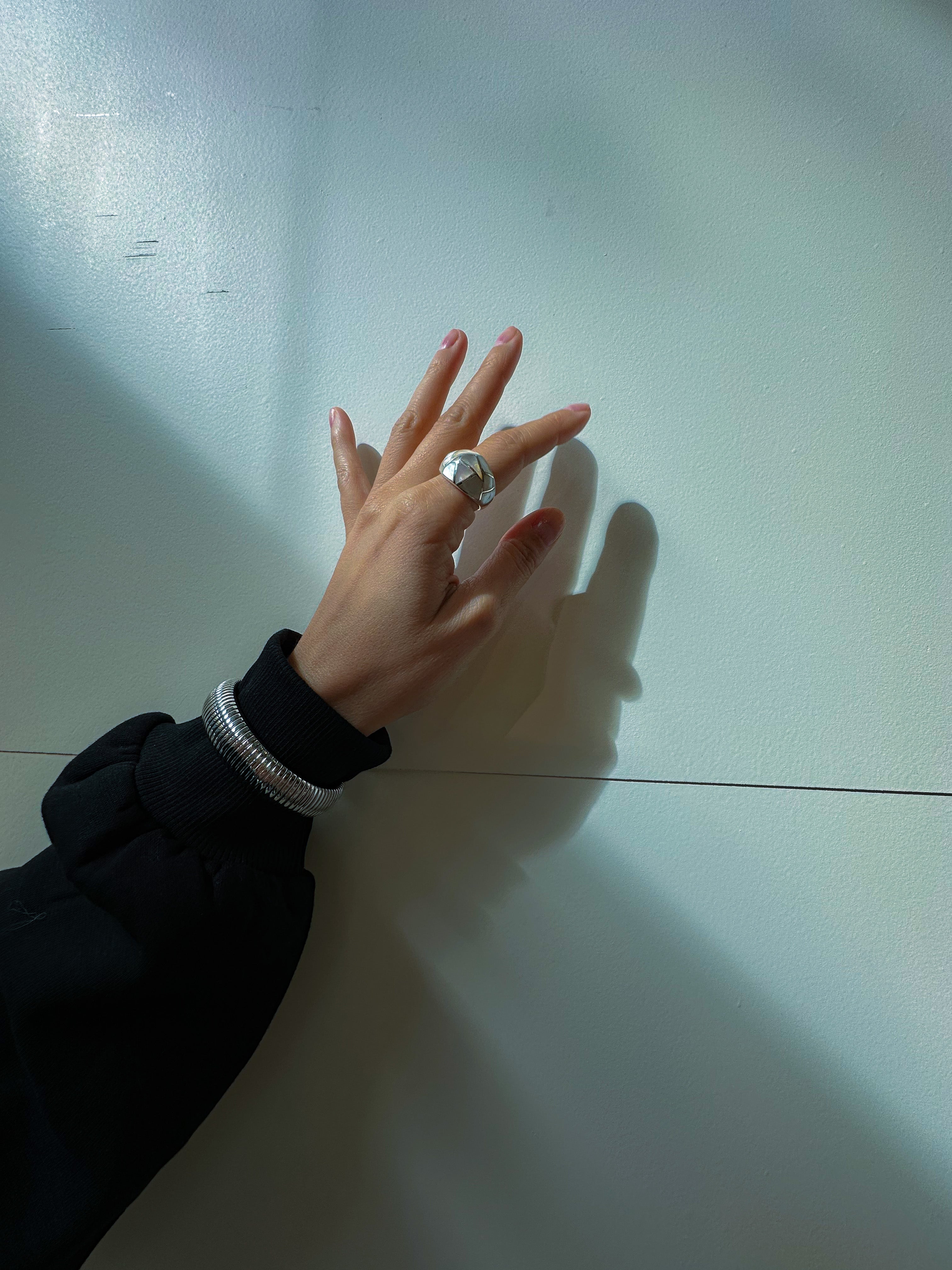 Mother of Pearl Sterling silver ring