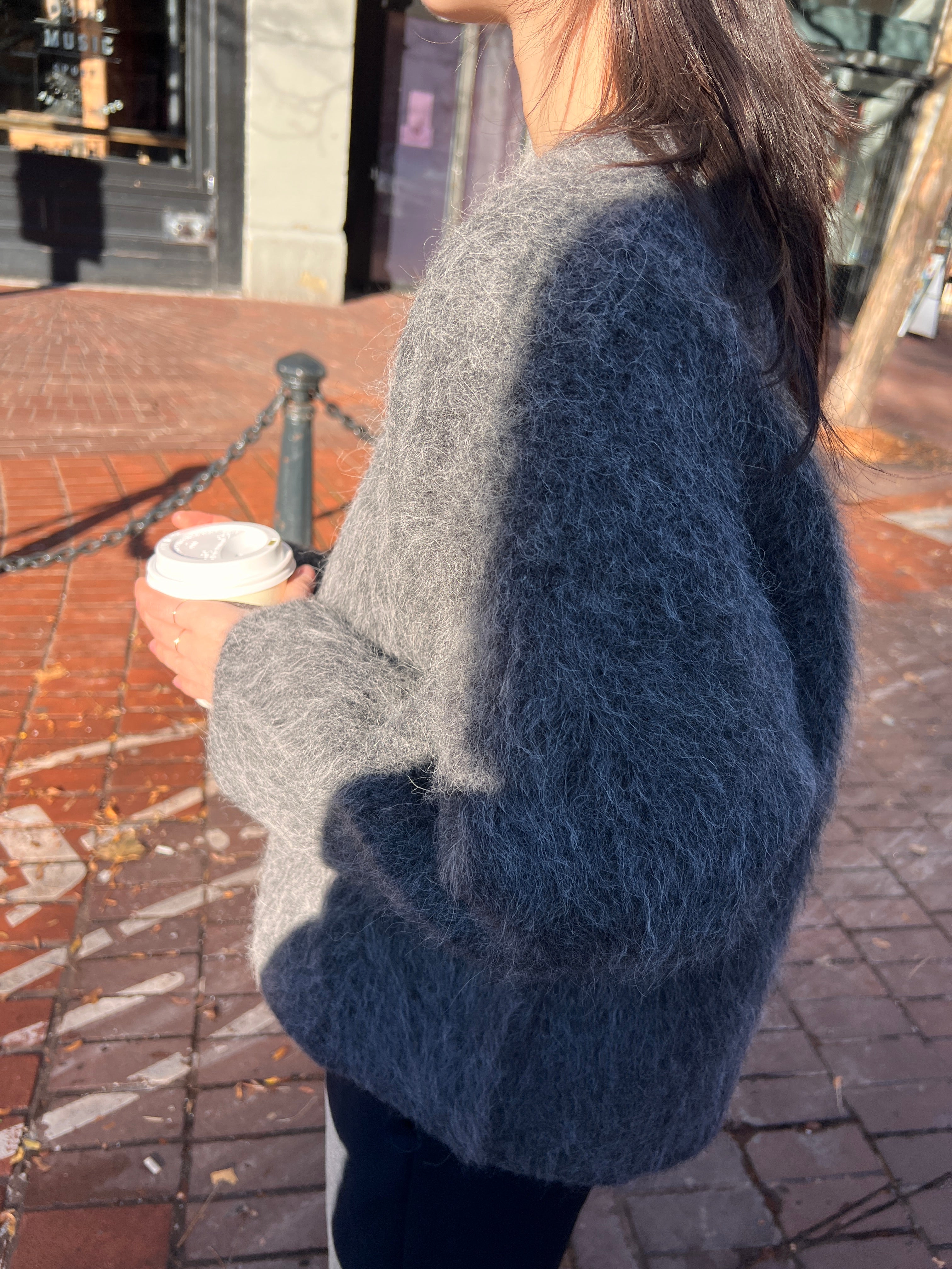 Kalee Shag knit Alpaca Wool Sweater