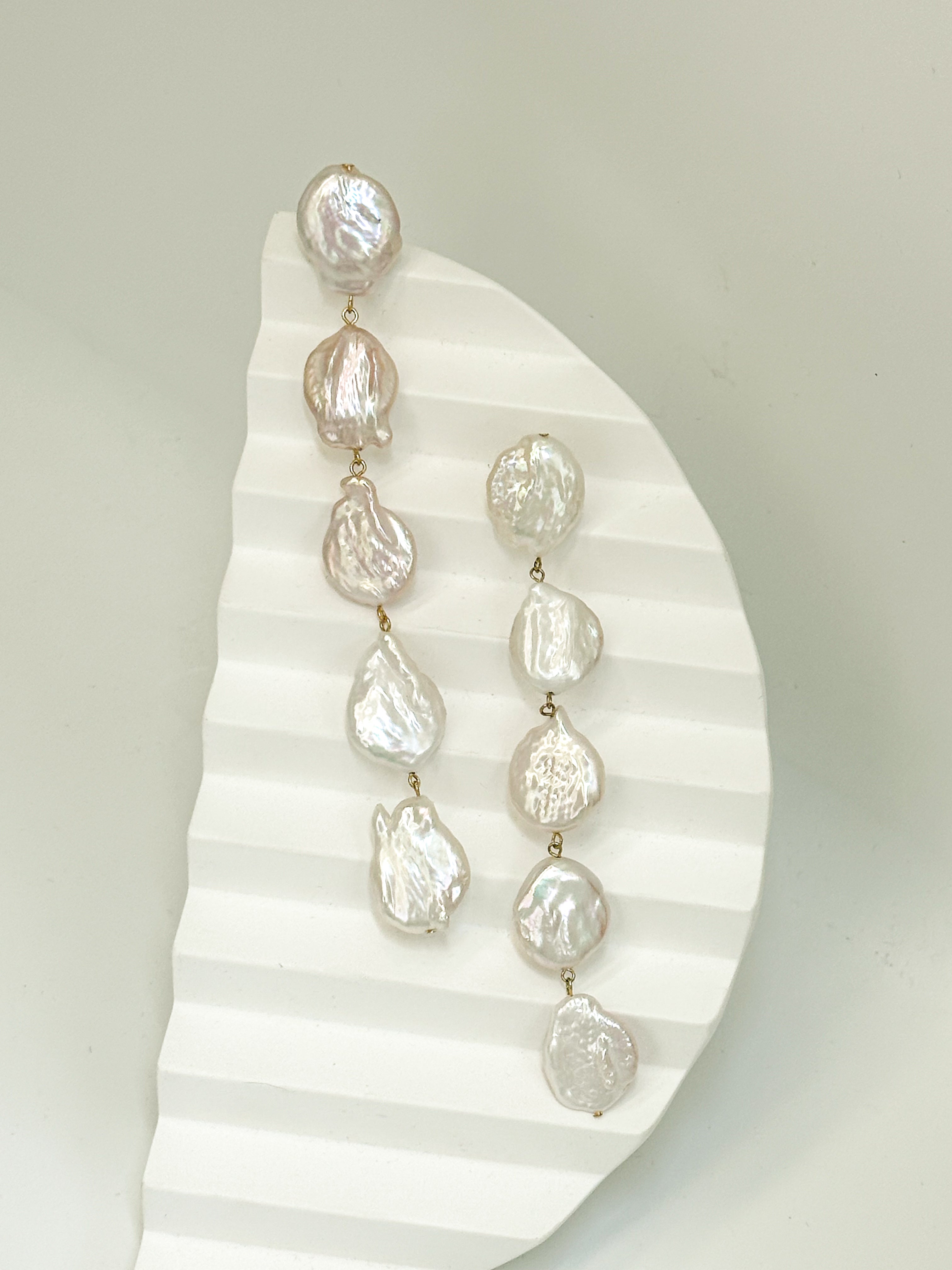 Five Baroque Pearl Earring
