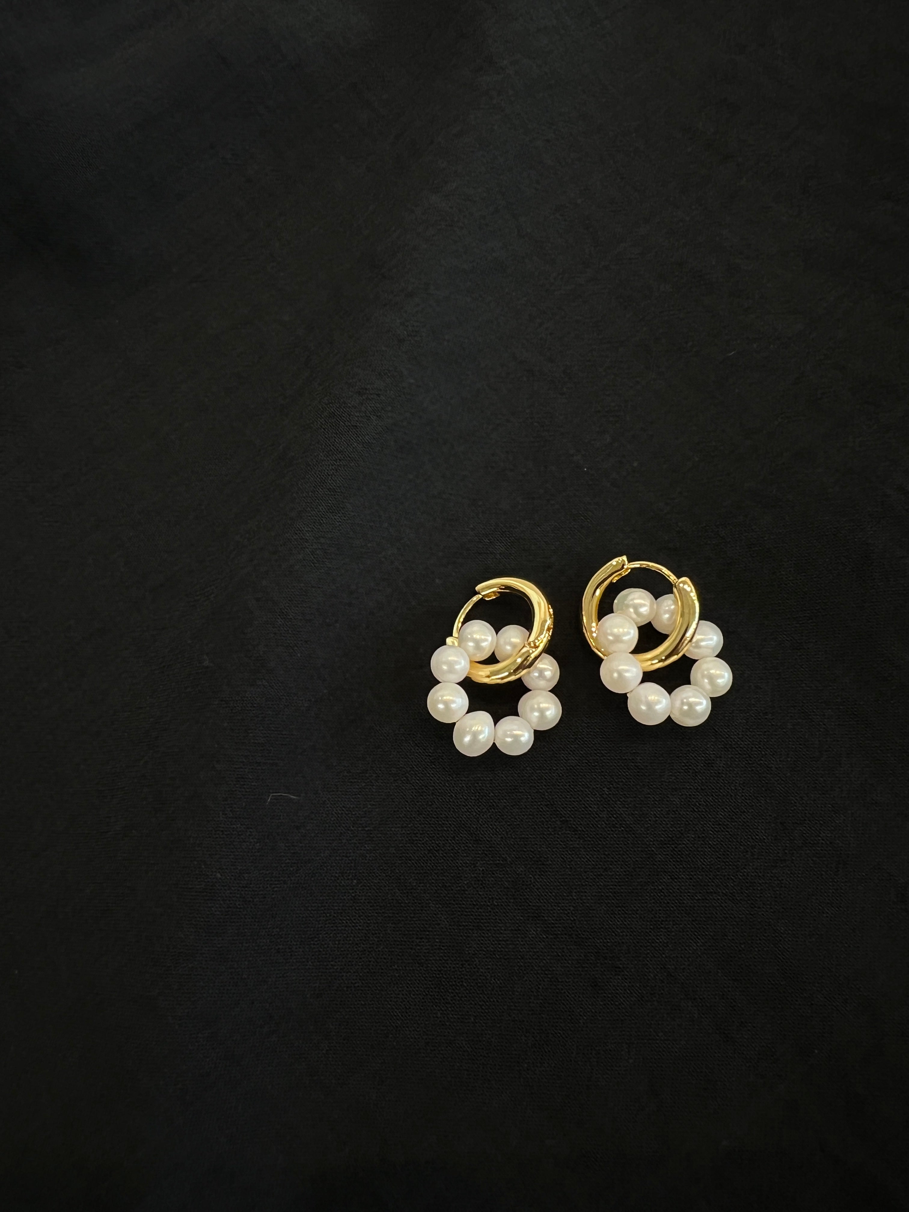Pearlescent Orbit Hoop Earring