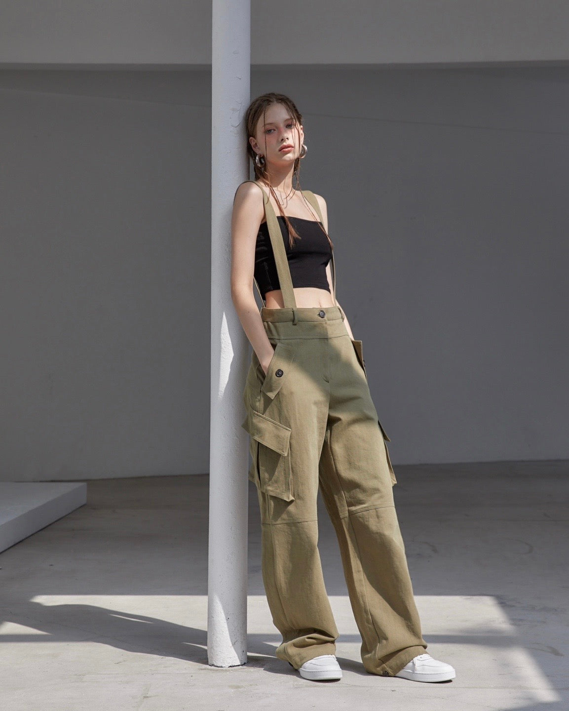 cargo cotton overall