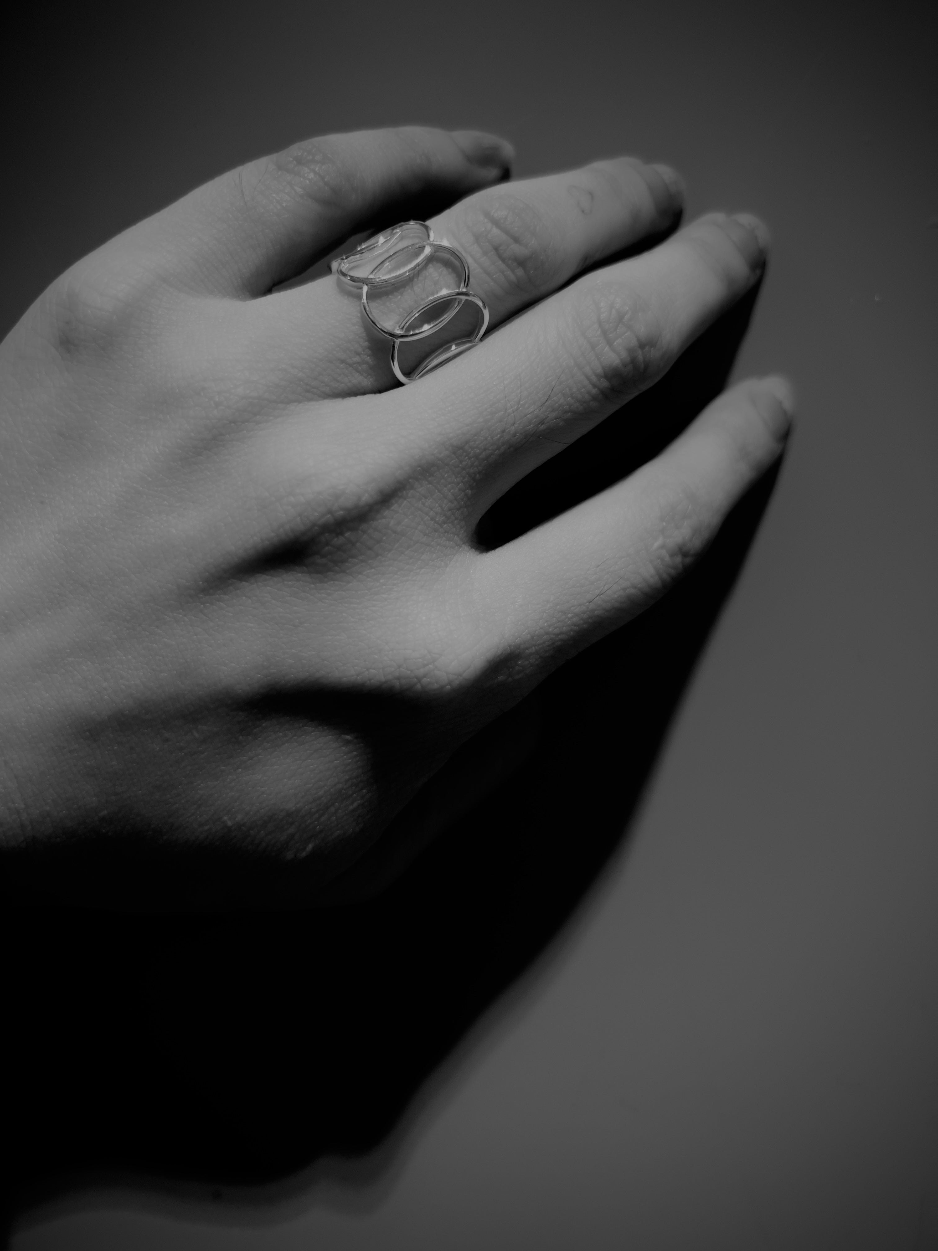 Oval Hoop Stacking Ring