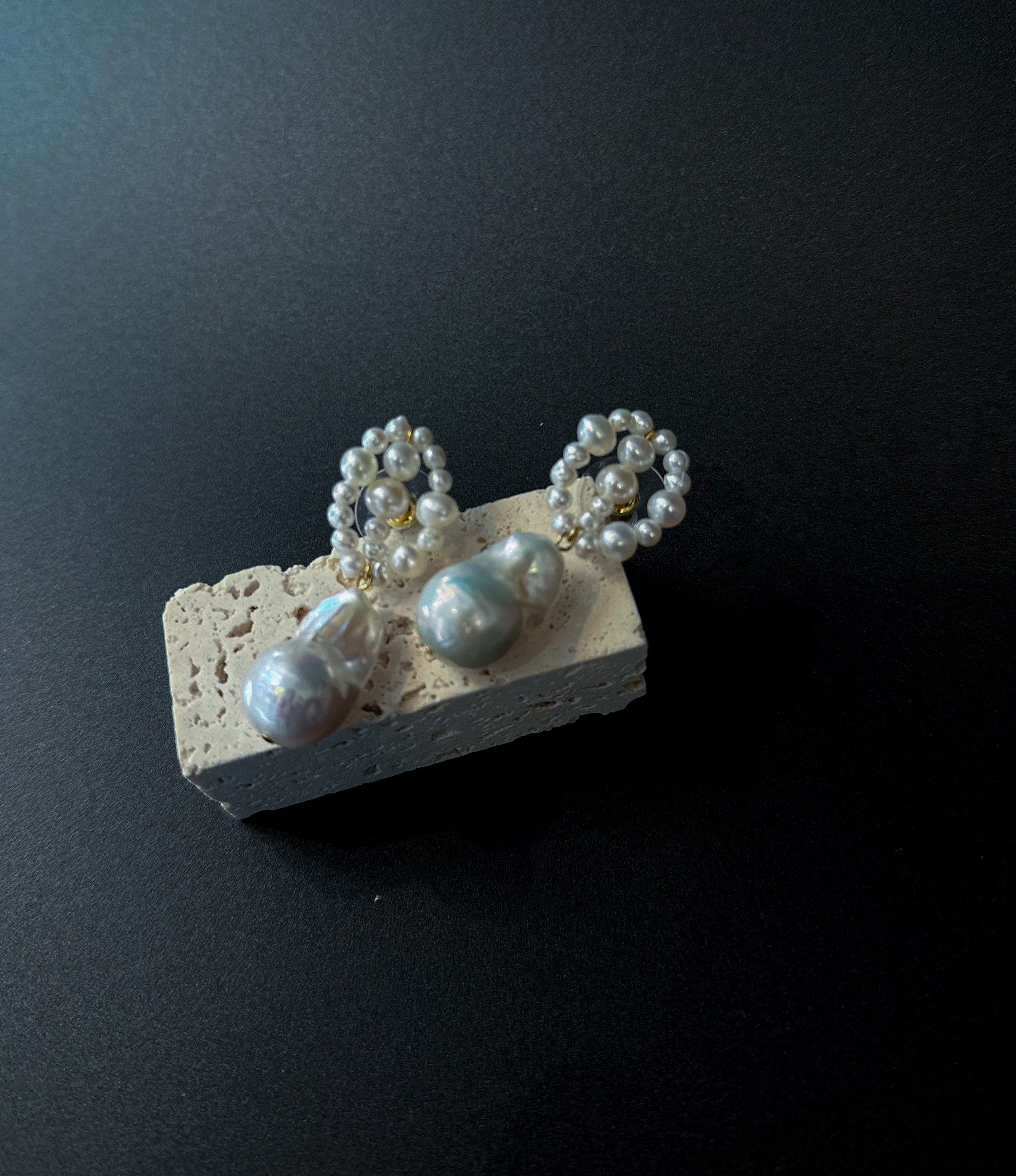 Florance baroque pearl drop earrings