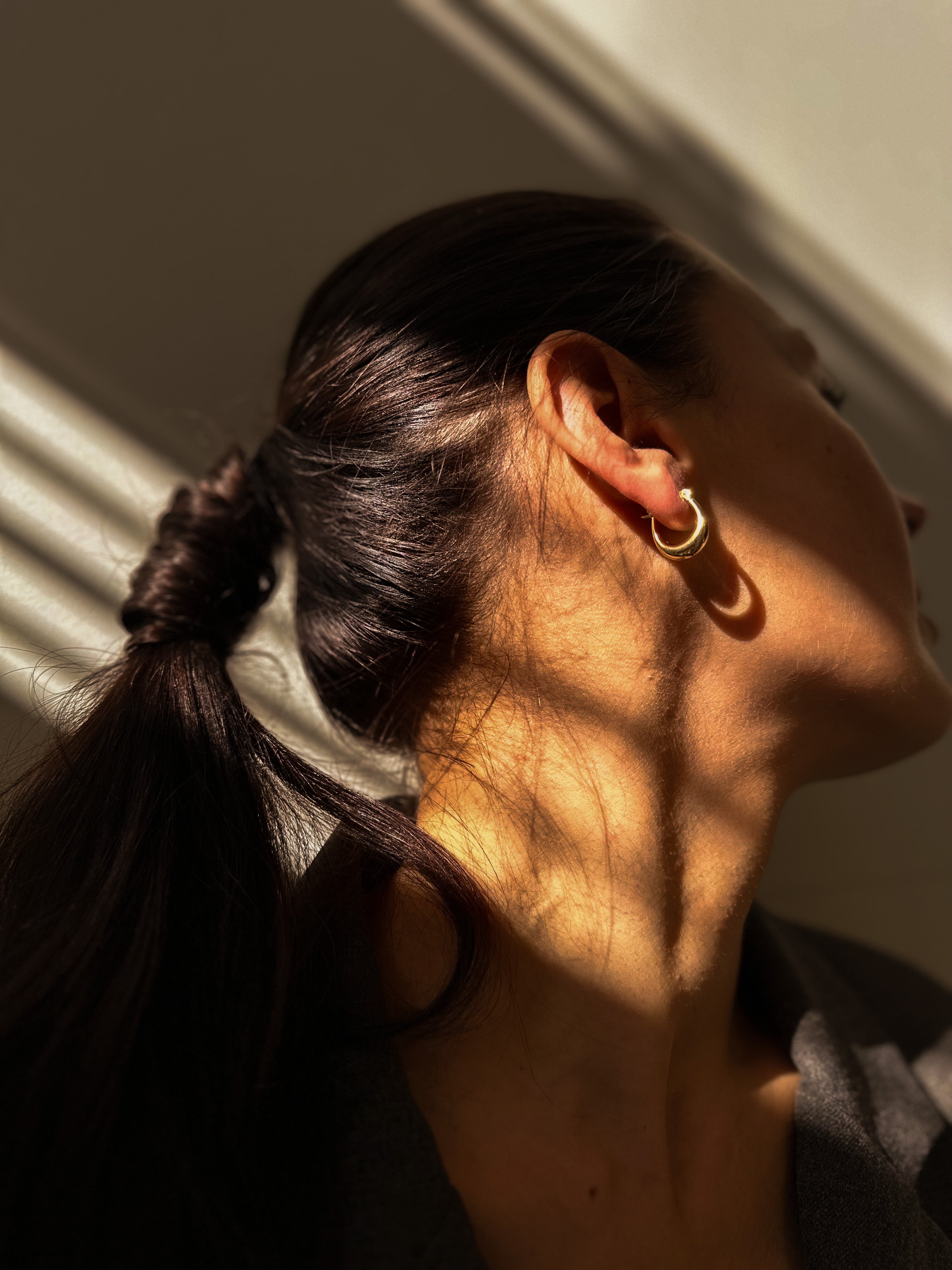 JWS Gold Hinged Hoops