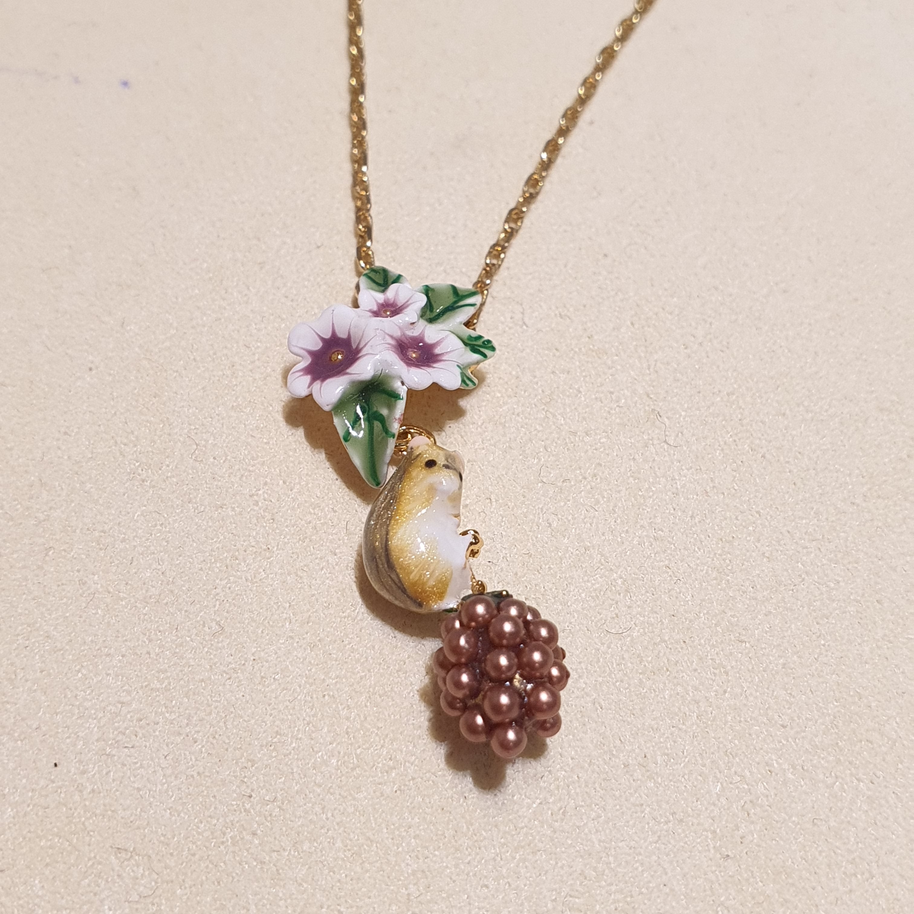 Handcraft Paint Color Enamel Necklace