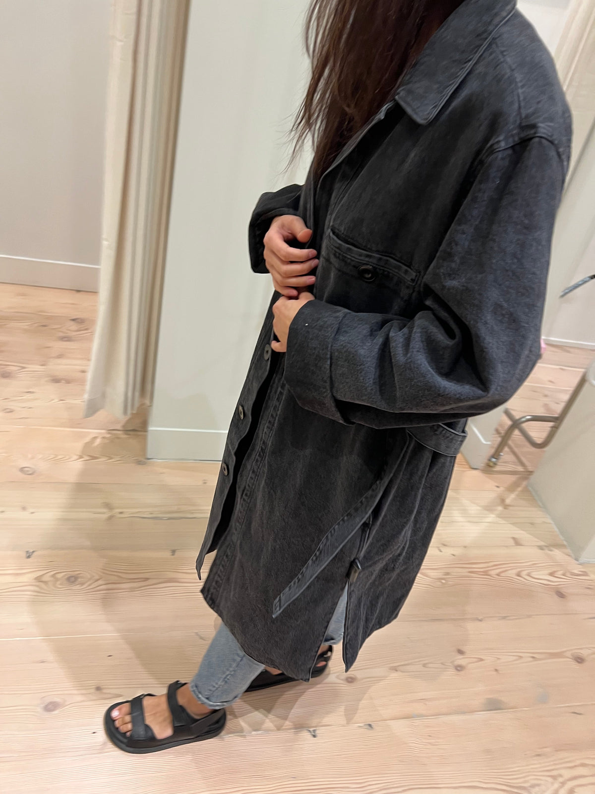 Pius Denim Trench Coat