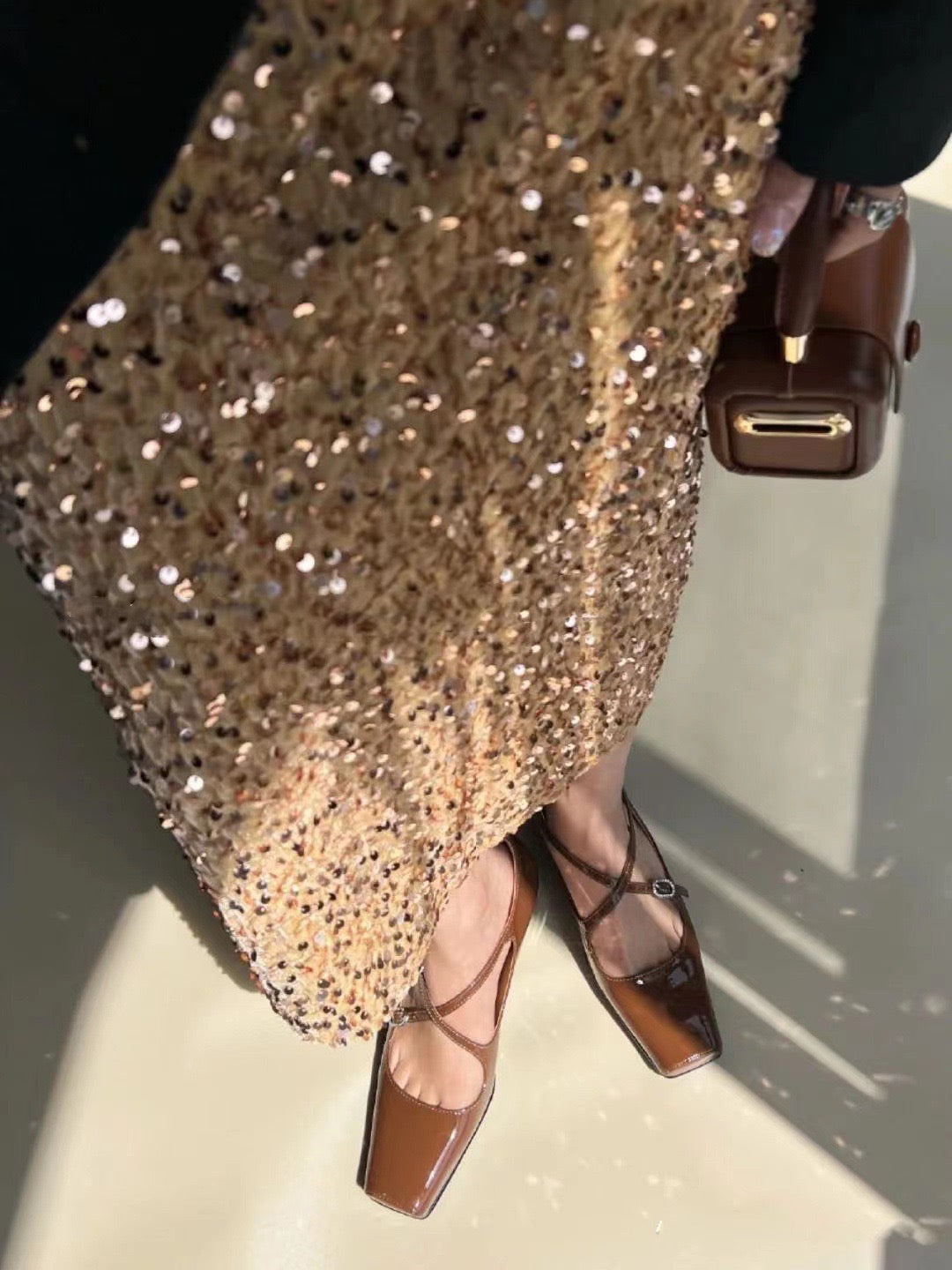 Munnk Sparkle Black Skirt