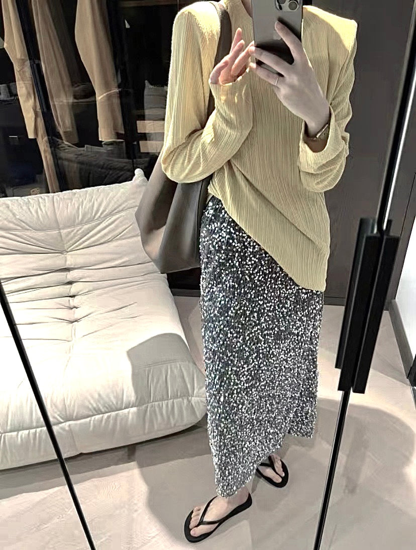 Munnk Sparkle Black Skirt