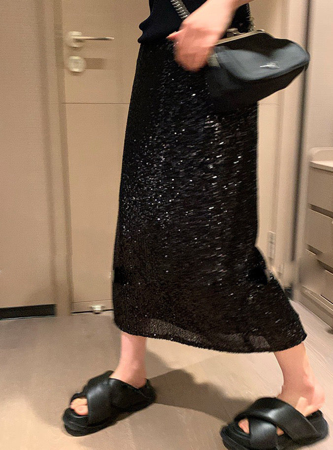 Munnk Sparkle Black Skirt