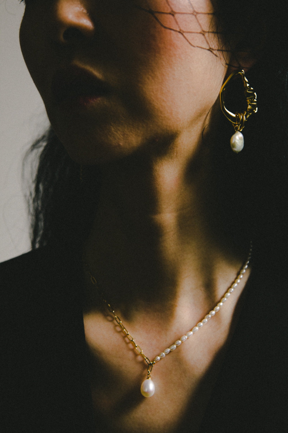 viví baby pearl mix chain necklace