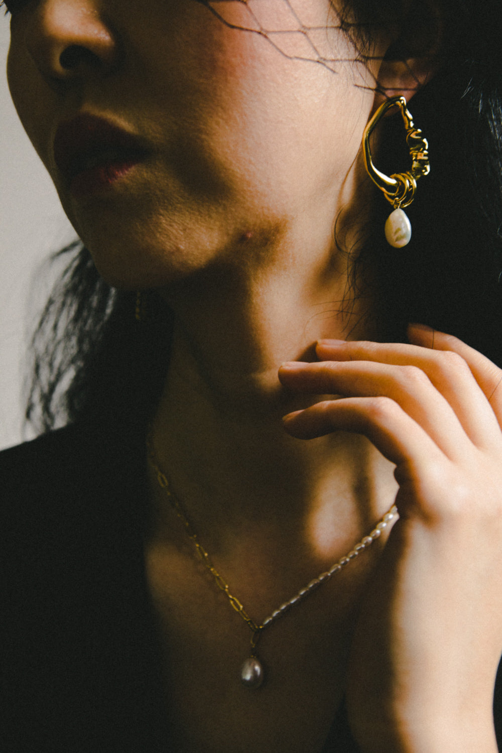 Baroque Pearl Drop Earring