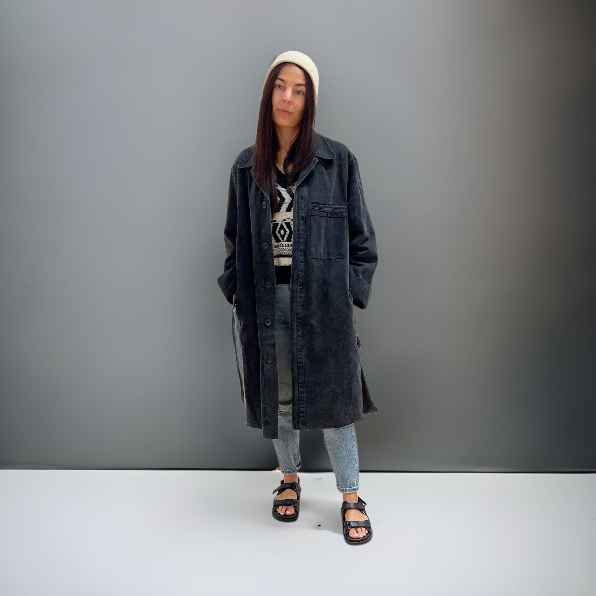 Pius Denim Trench Coat