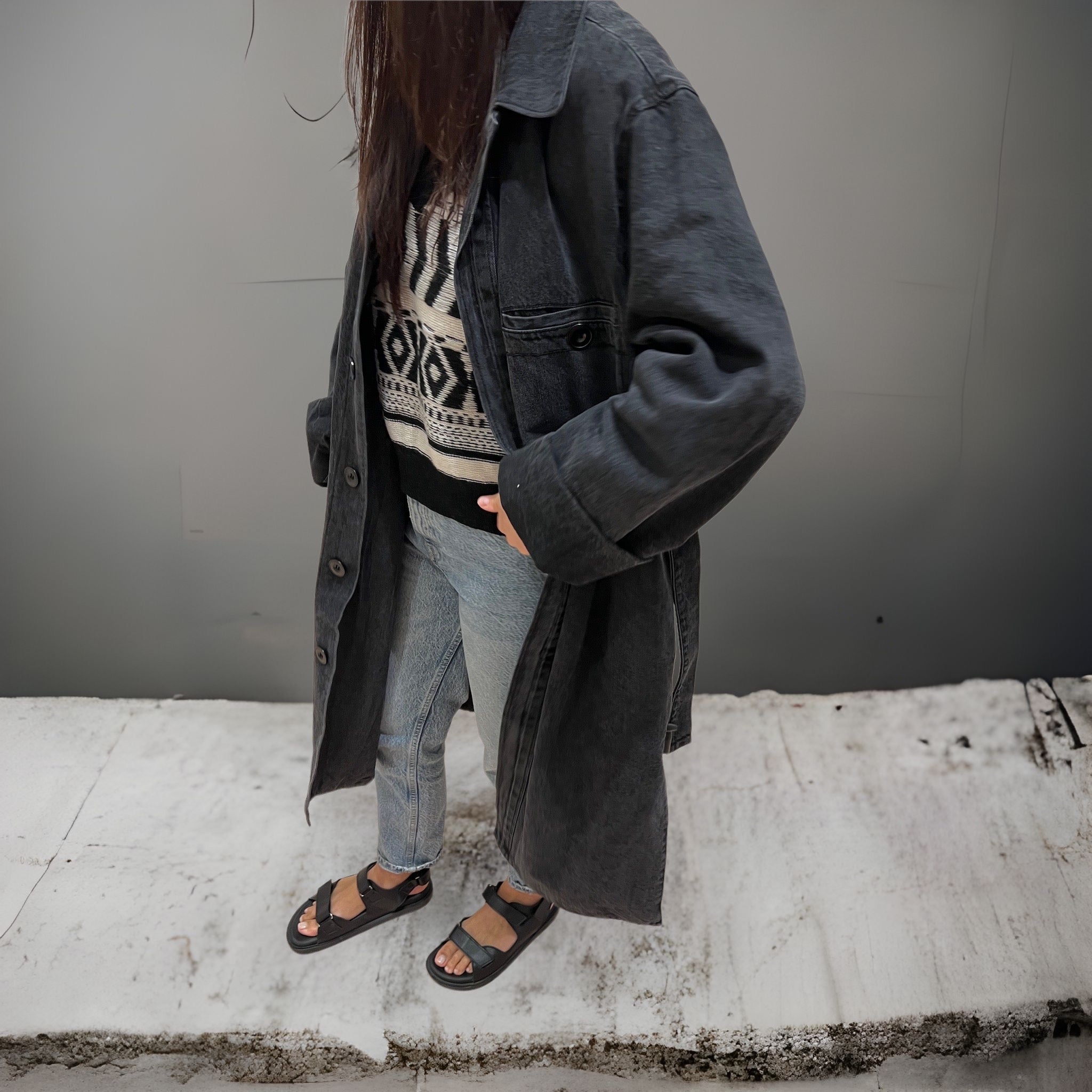 Pius Denim Trench Coat