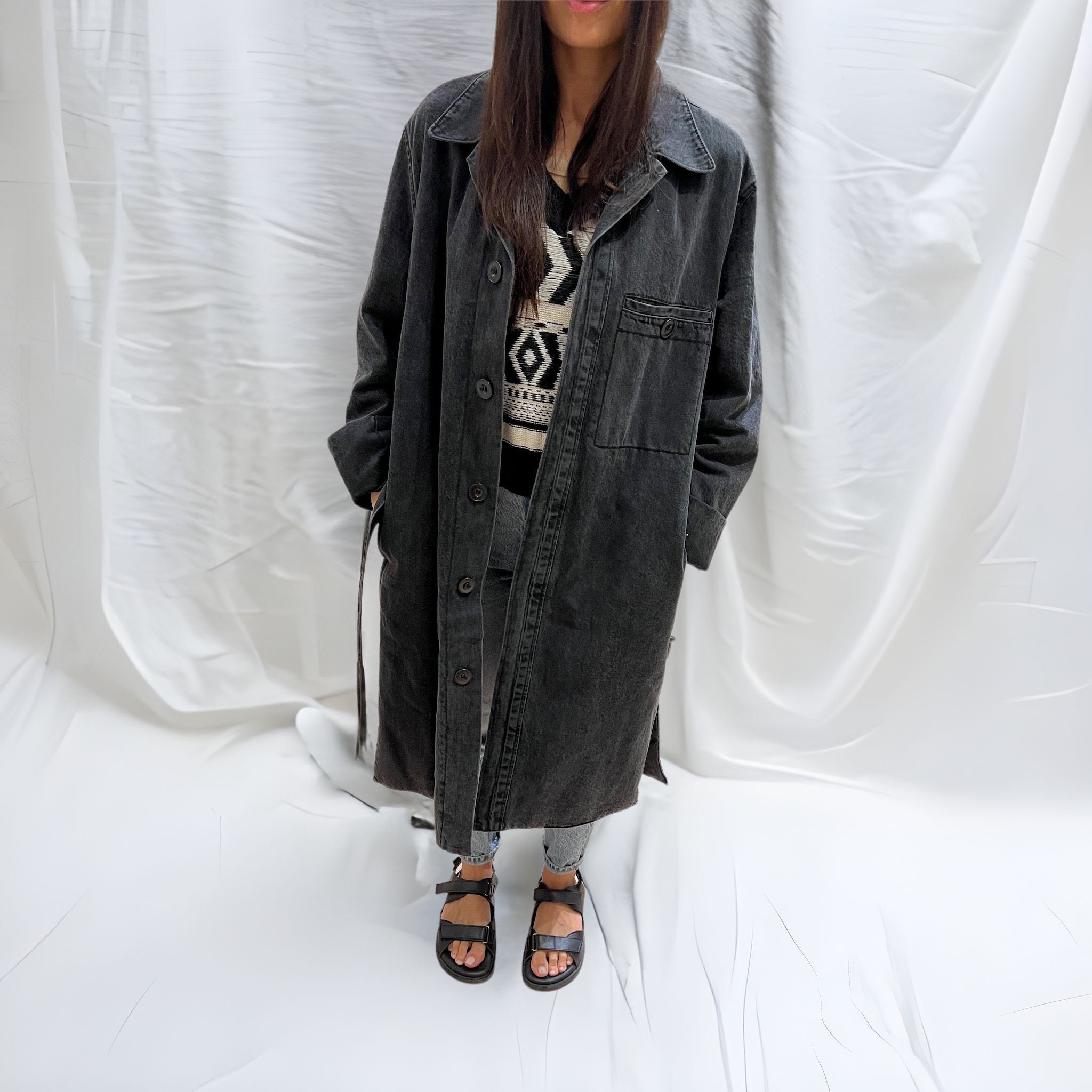 Pius Denim Trench Coat