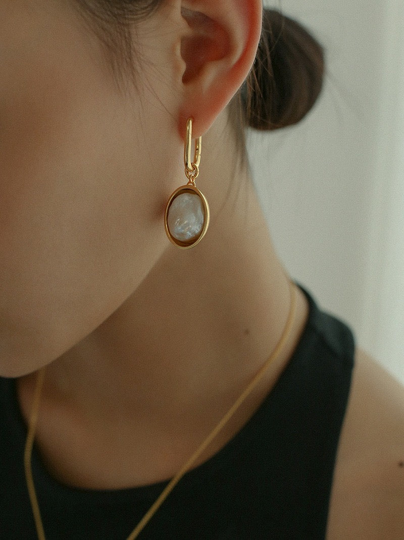 Jws Baroque Pearl Hook Earring