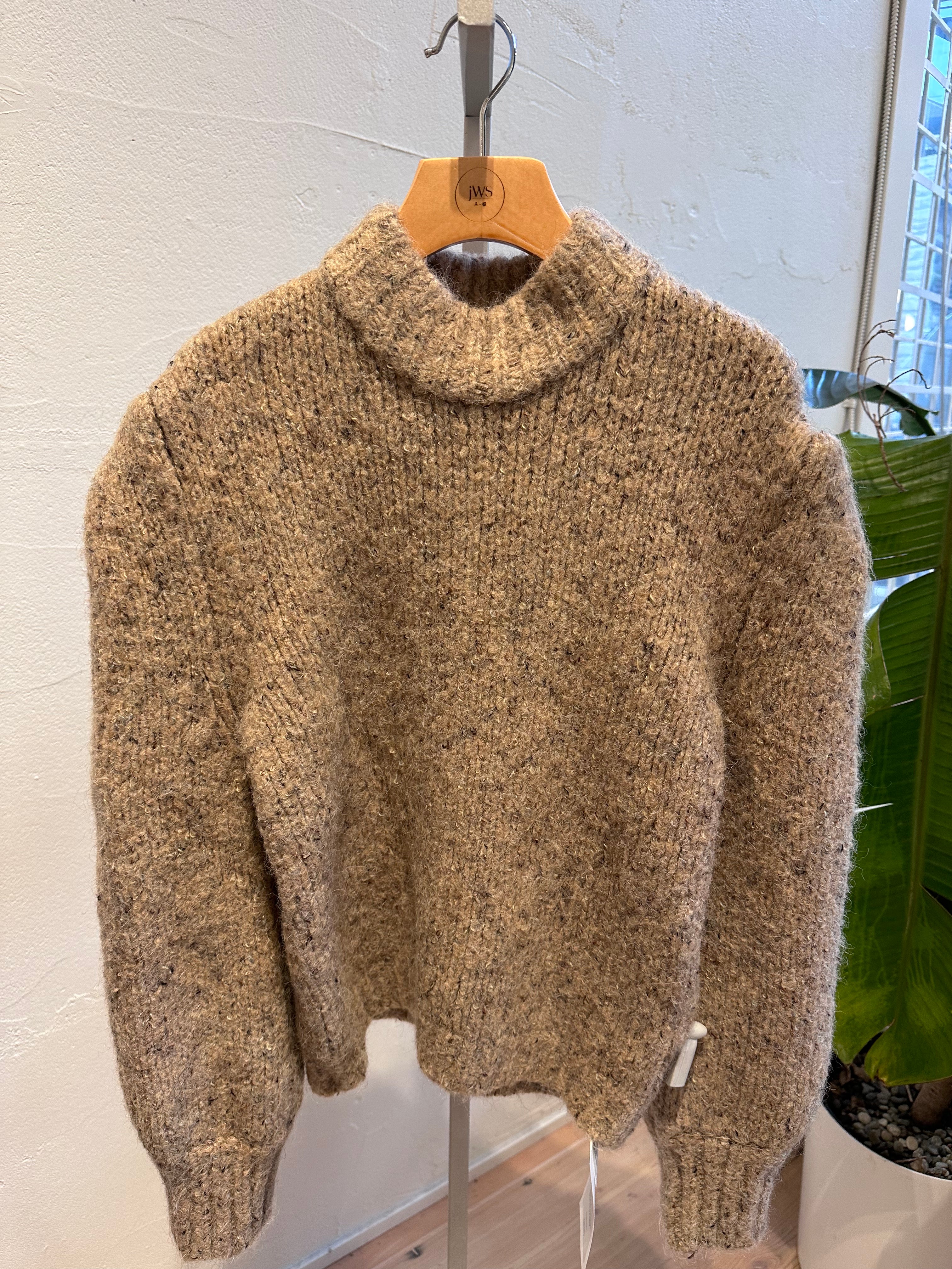 Rothko Mohair Gathered Shoulder Sweater
