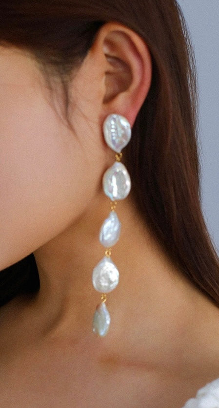 Five Baroque Pearl Earring