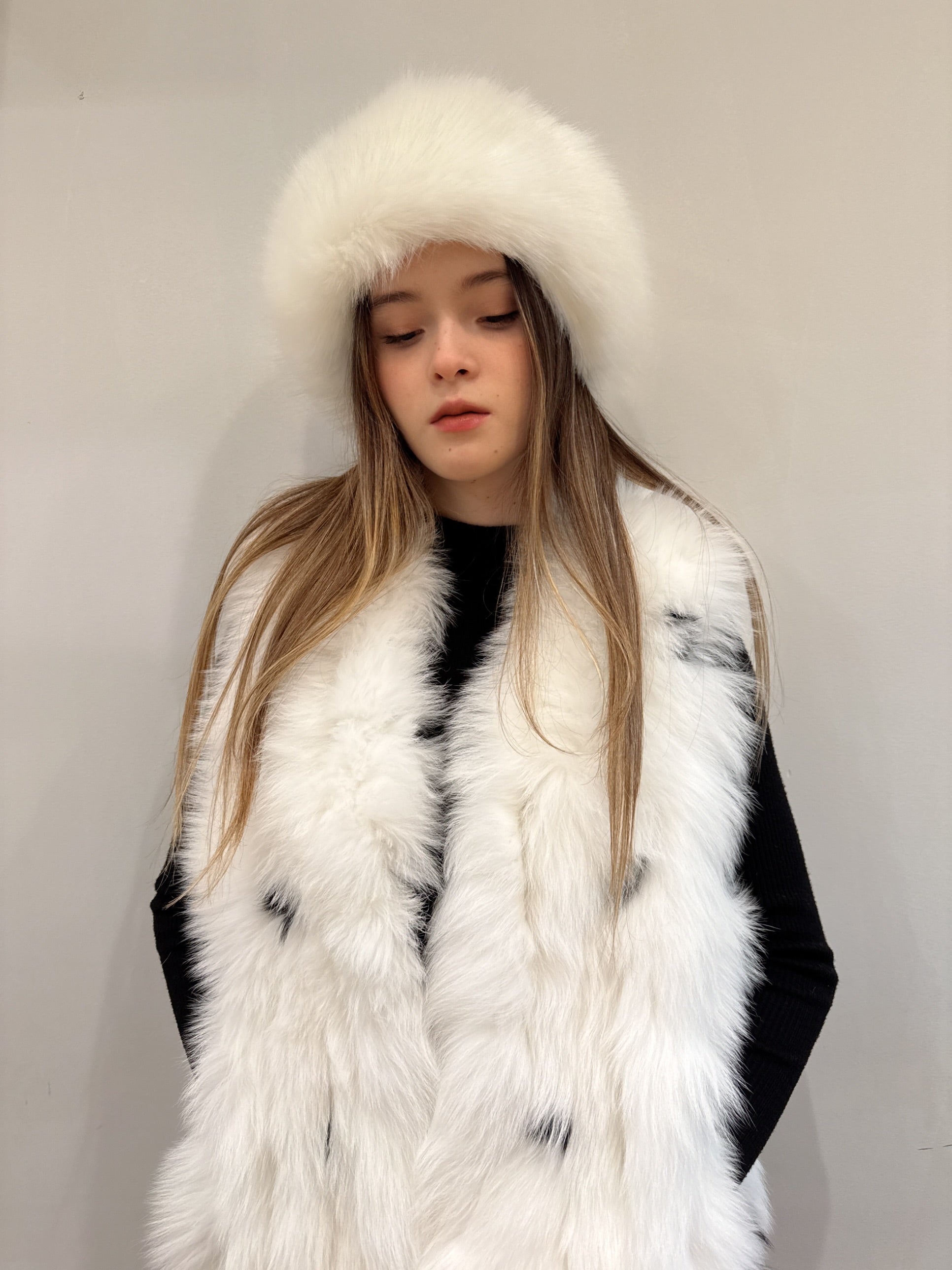 Premier White Fluffy Faux-fur Headband