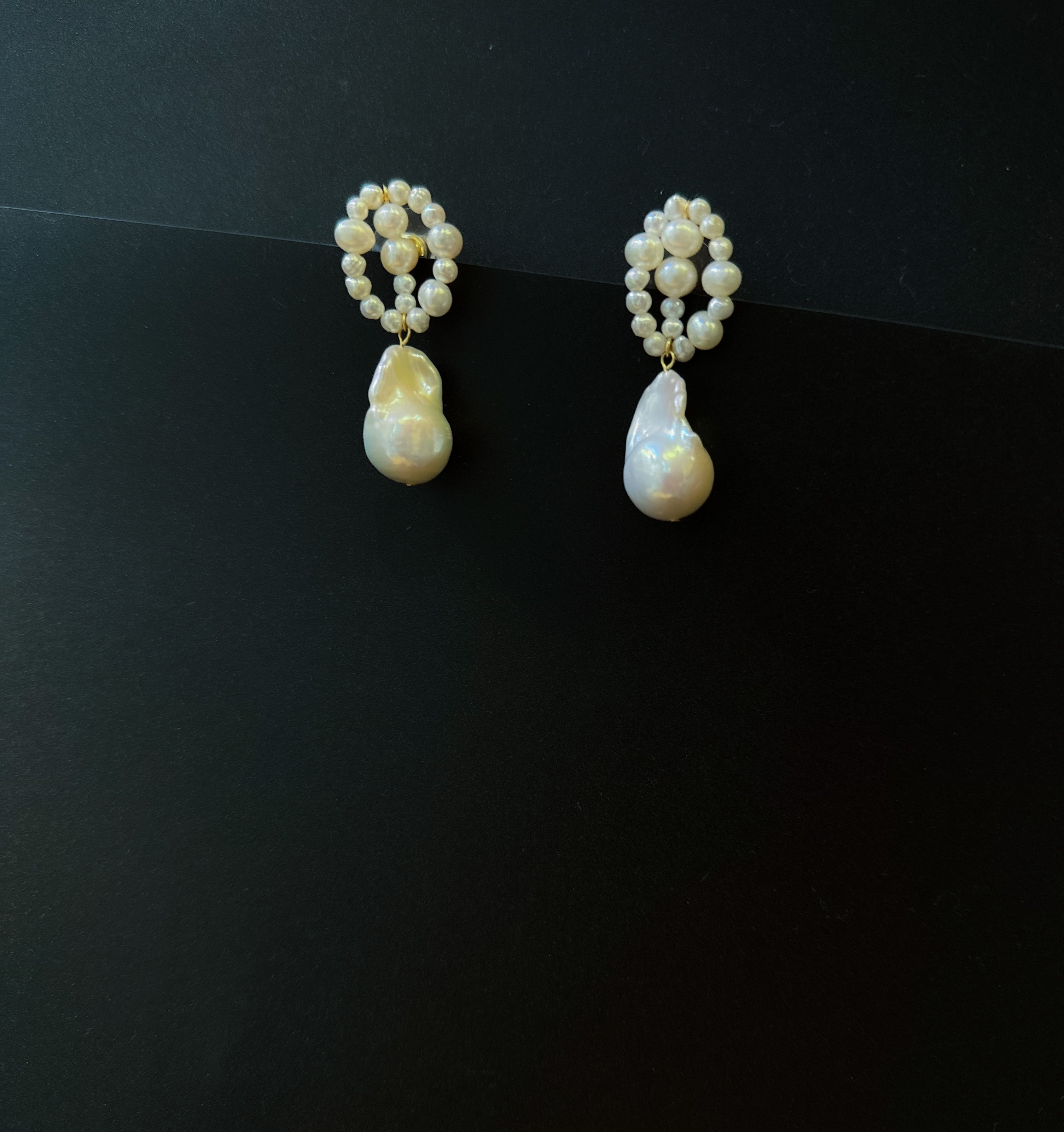 Florance baroque pearl drop earrings