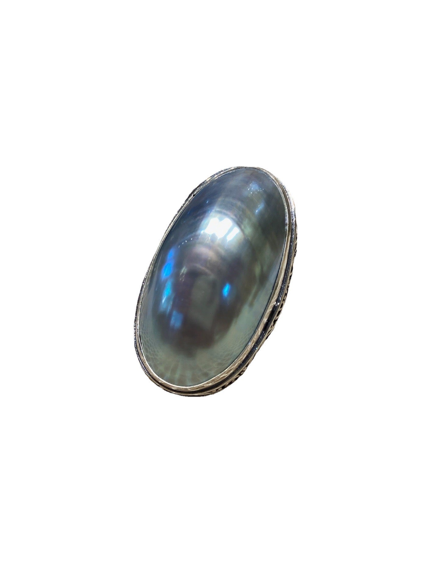 Sterling Silver Mabé Pearl Ring