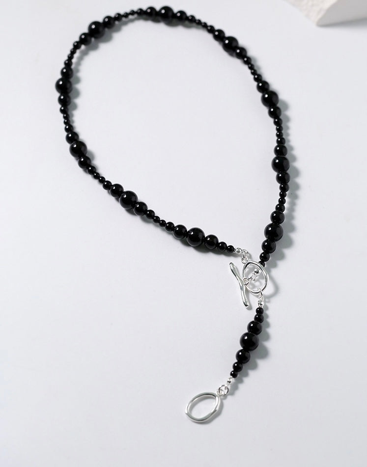 Black Agate Beading Necklace