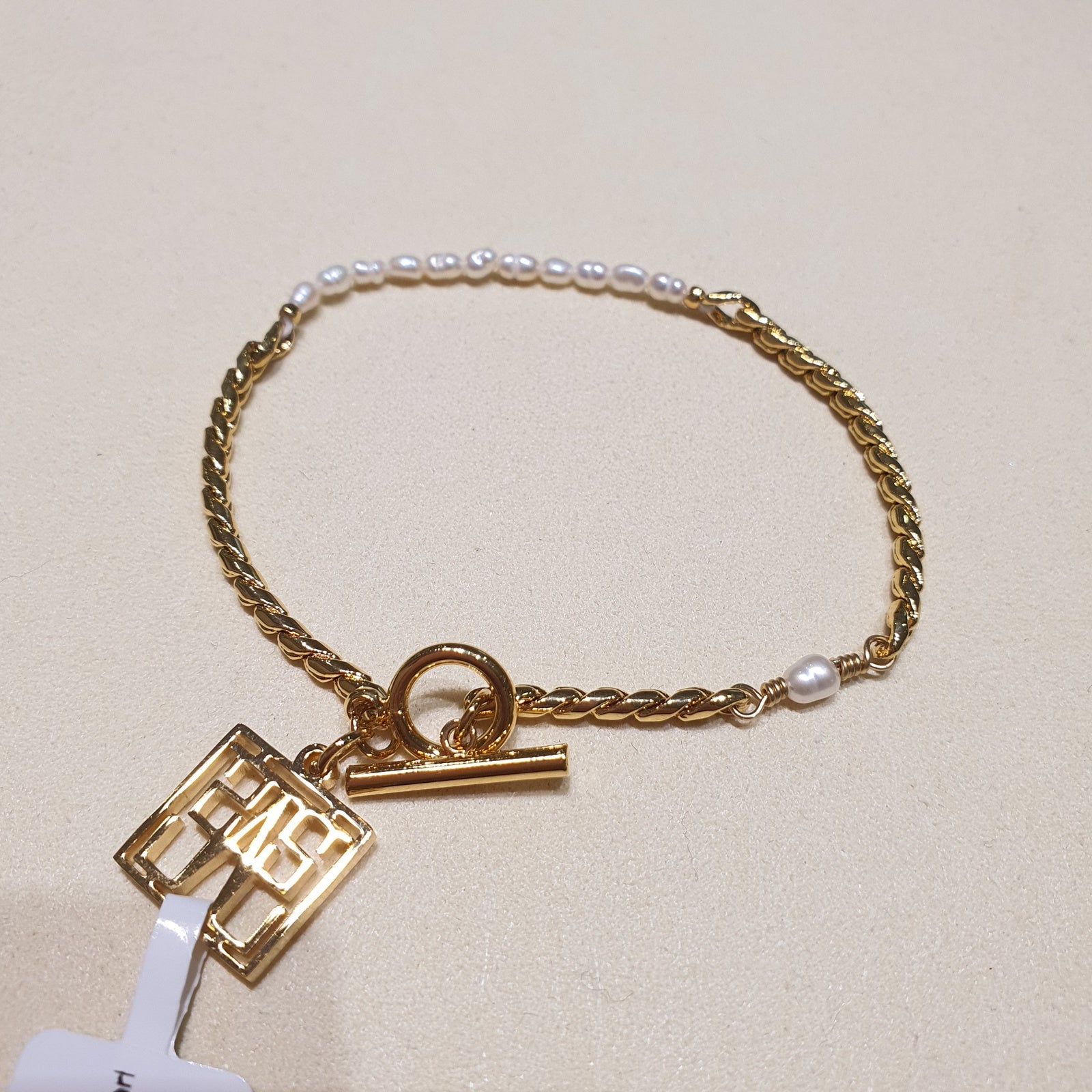 Byzantine Baby Pearl Rope chain Bracelet