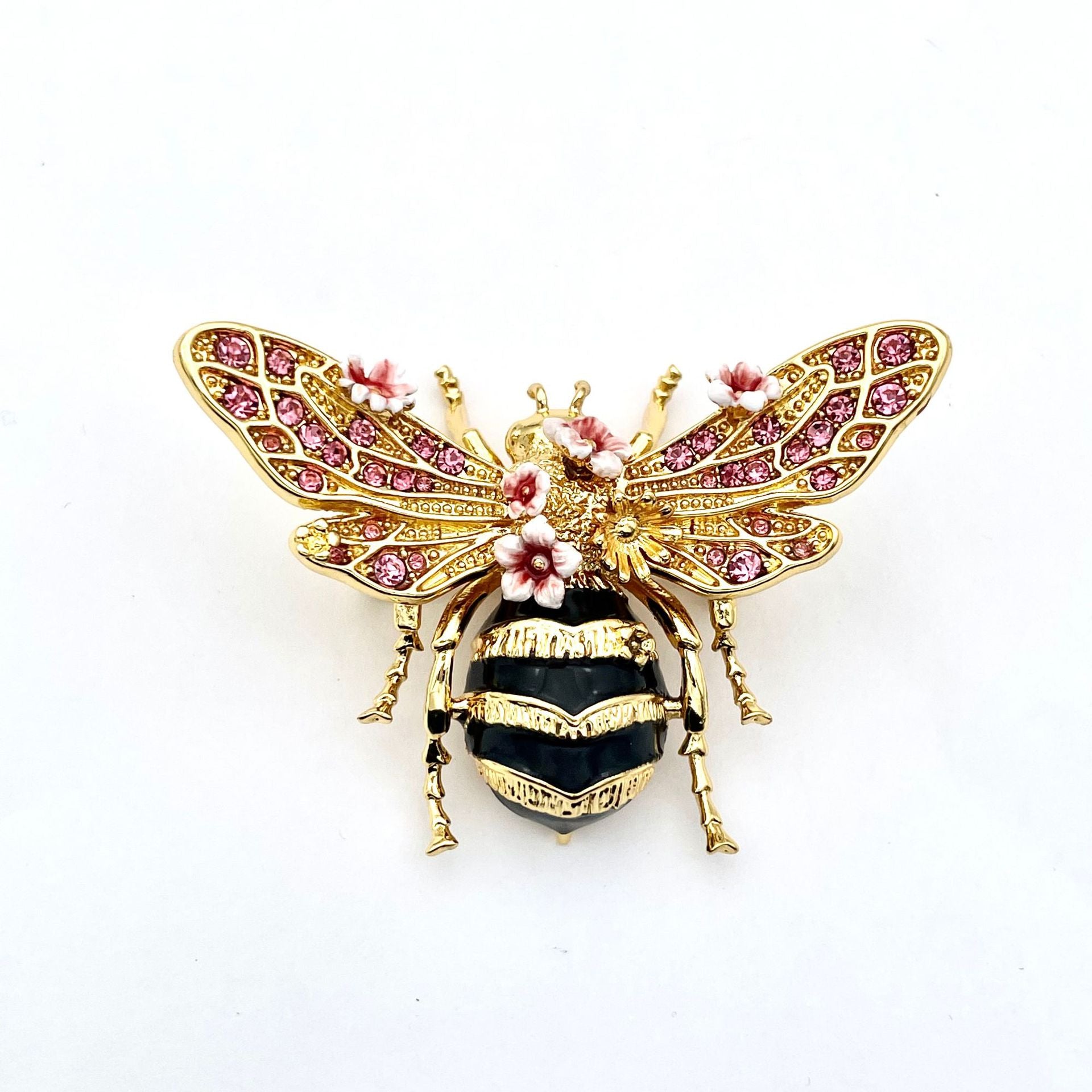 Handmade Enamel Bee Brooch