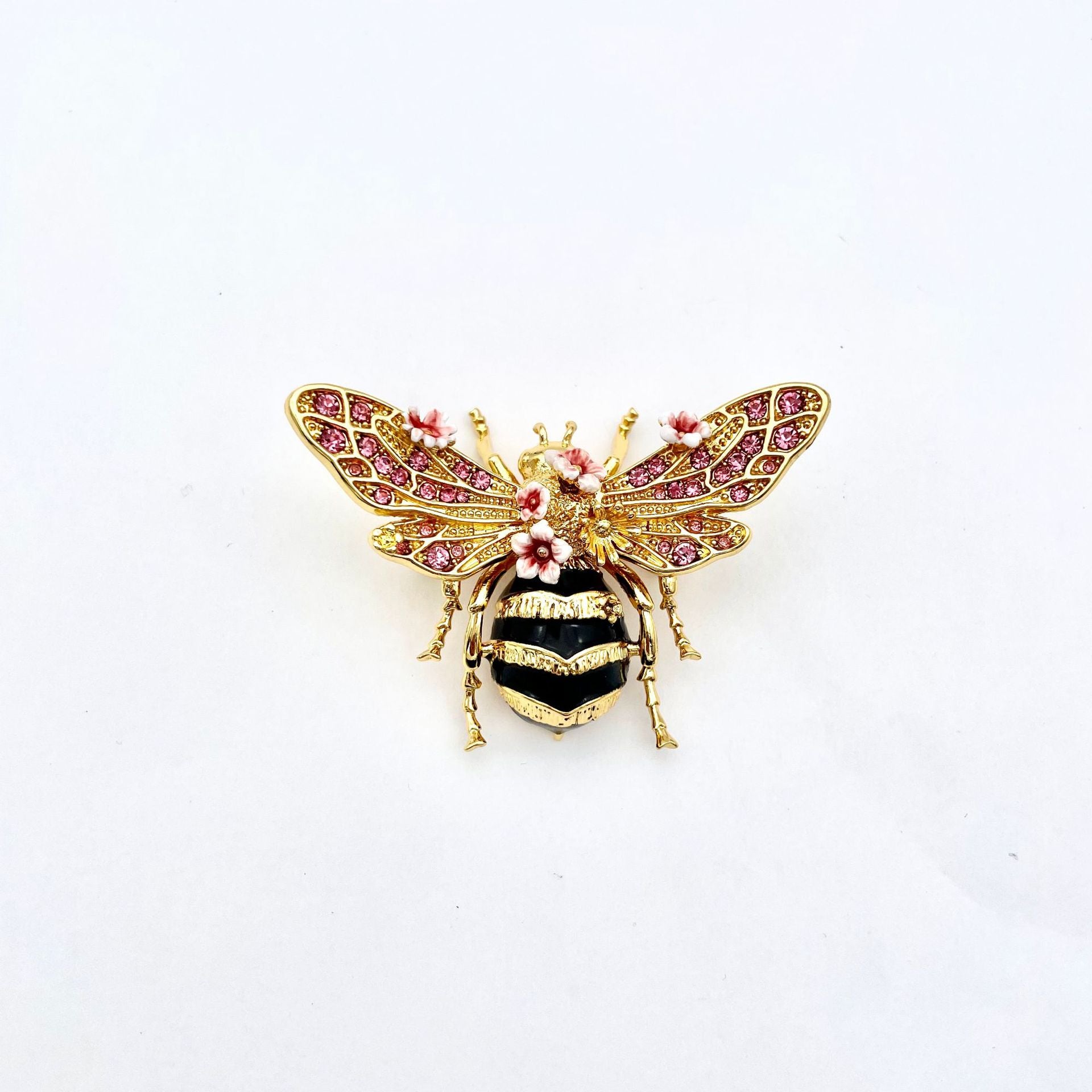 Handmade Enamel Bee Brooch